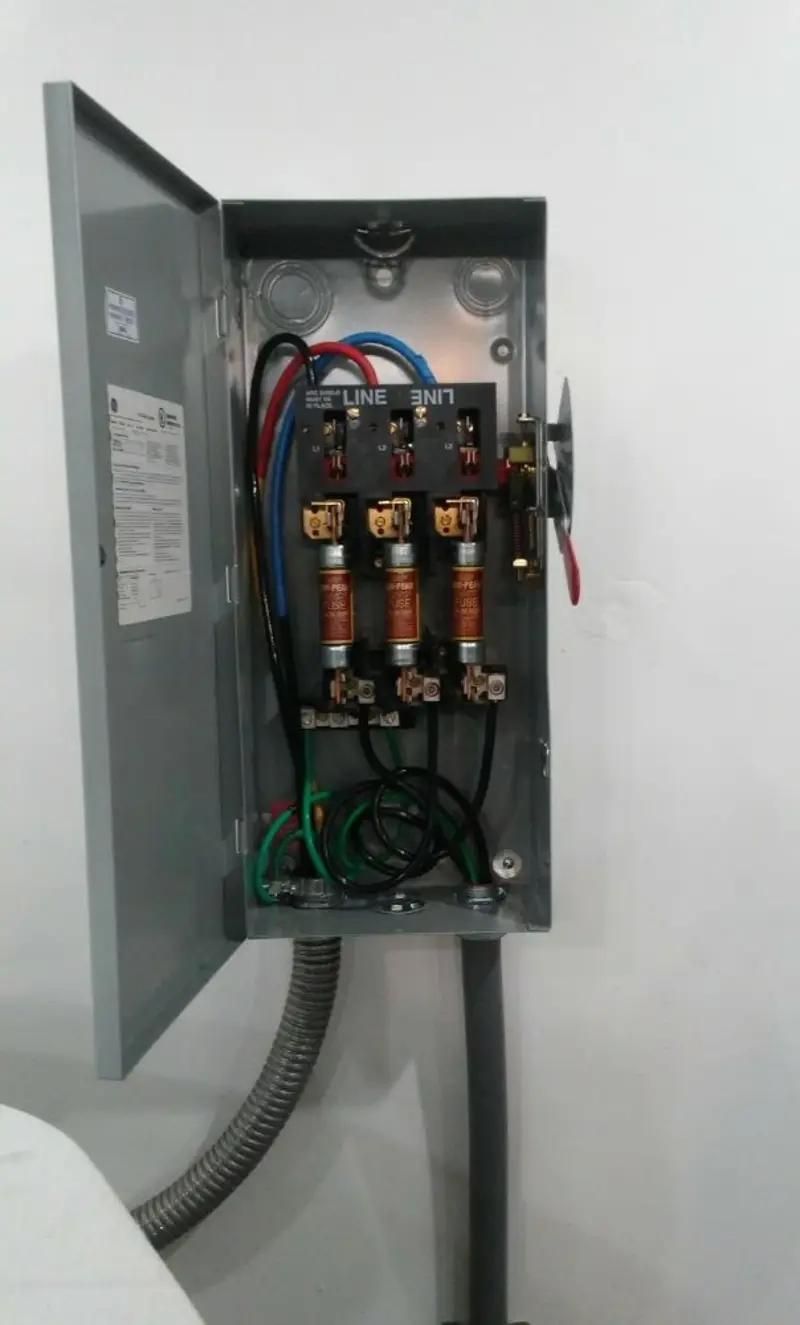 Three-phase disconnect switch installed for Electrical Wiring & Rewiring in Dickson City