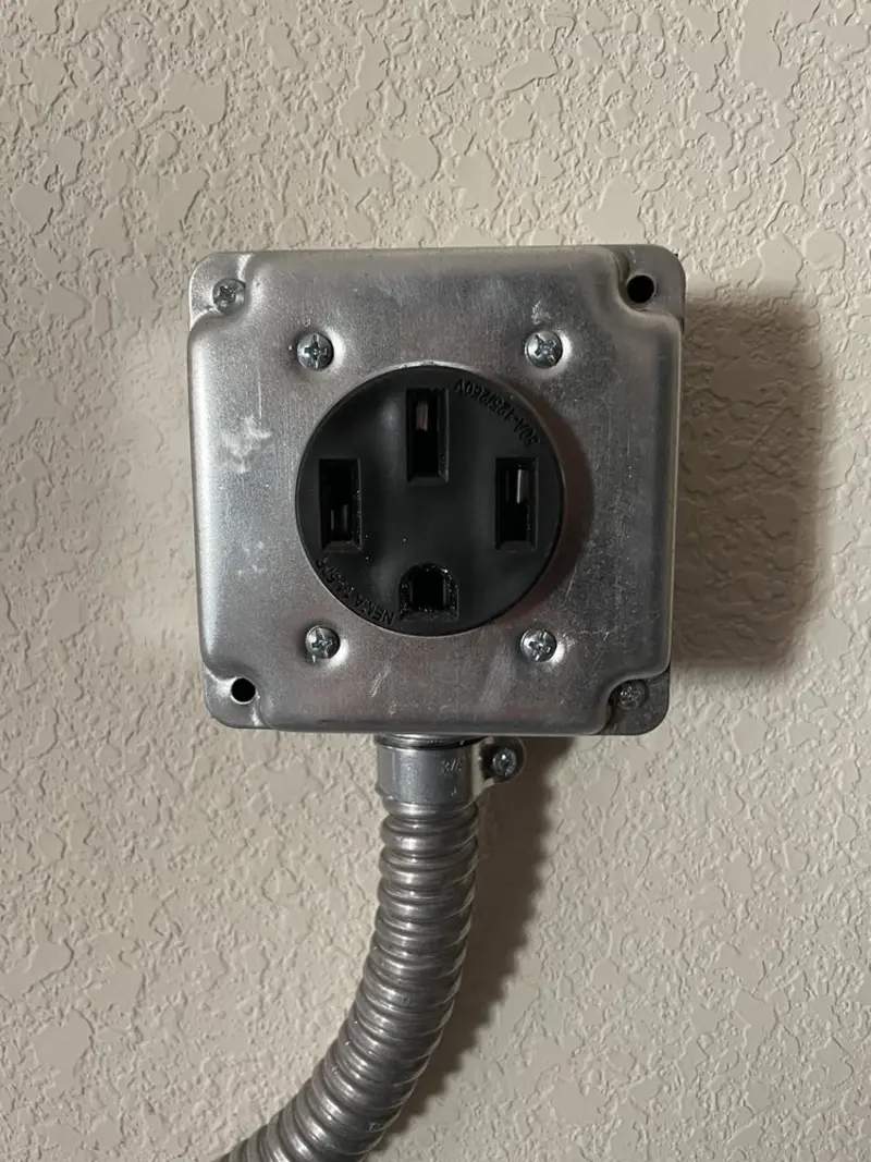 NEMA 14-50 outlet installed for Smart Home Electrical in Dickson City